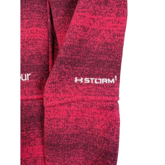 Under Armour Womens size SP Full Zip Hooded Thick Magenta Fleece Storm 1 - Picture 4 of 6